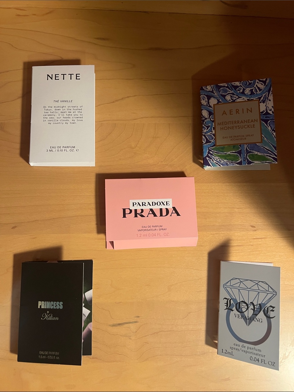 Luxury assorted fragrance samples